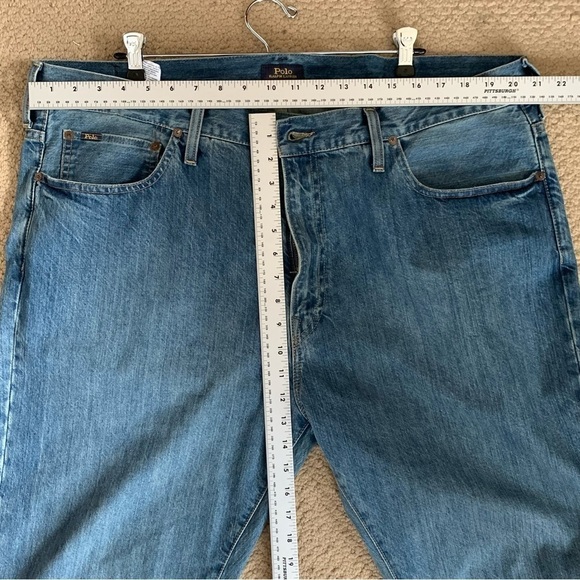 Polo Ralph Lauren Jeans Mens 42x32 Hampton Relaxed Straight Denim Pants - Picture 11 of 16